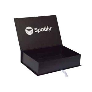 Custom Rigid Gift Box With Ribbon- Full colour